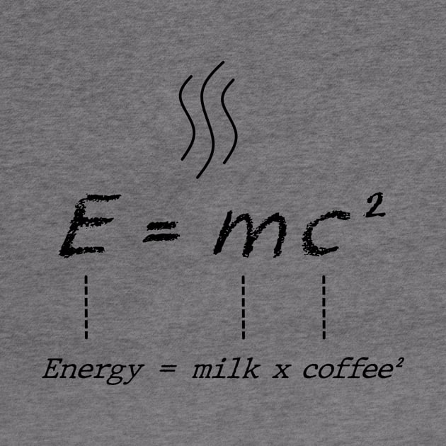 Energy = milk x coffee ² by TeeH4wkDesign